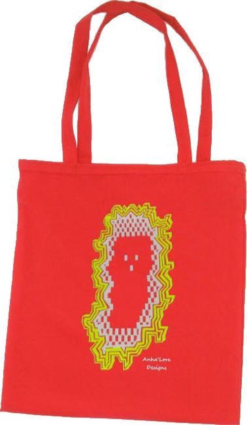 Anha'Lore Designs - Spookje - Exclusieve handgemaakte tote bag - Rood