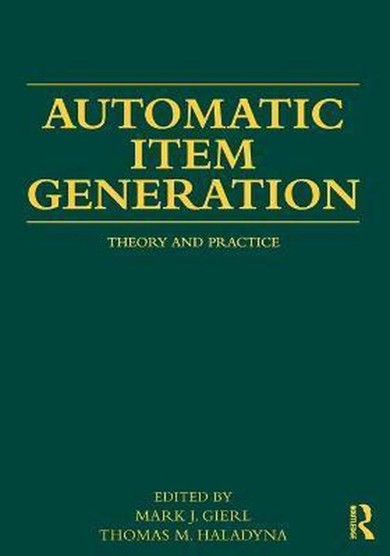 Automatic Item Generation - cover