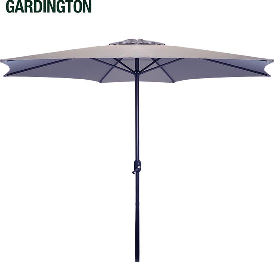 Gardington Parasol – 300 cm – Licht Grijs - Aluminium