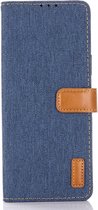 Sony Xperia 1 III Hoesje Jeans Portemonnee Book Case Blauw