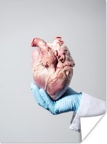 Biologisch expert met hart poster papier 30x40 cm - klein - Foto print op Poster (wanddecoratie woonkamer / slaapkamer) / Overig Poster