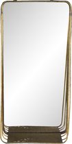 Clayre & Eef Wandspiegel 29*11*59 cm Koperkleurig Metaal, Glas Rechthoek Grote Spiegel Muur Spiegel Wand Spiegel