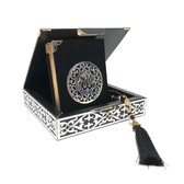 Karton Luxe box met Koran en tesbih Zwart-Zilver