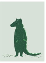 TRIXIE | Baby Poster | Mr. Crocodile | 30  x 40 cm | Babykamer