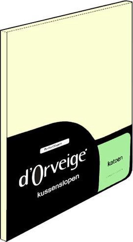 D'Orveige Kussenslopen (2 Stuks) - 100% Katoen - 60x70 cm - Creme