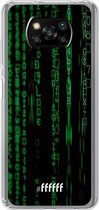 6F hoesje - geschikt voor Xiaomi Poco X3 Pro -  Transparant TPU Case - Hacking The Matrix #ffffff
