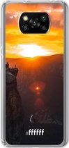 6F hoesje - geschikt voor Xiaomi Poco X3 Pro -  Transparant TPU Case - Rock Formation Sunset #ffffff