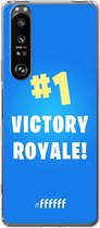 6F hoesje - geschikt voor Sony Xperia 1 III - Transparant TPU Case - Battle Royale - Victory Royale #ffffff