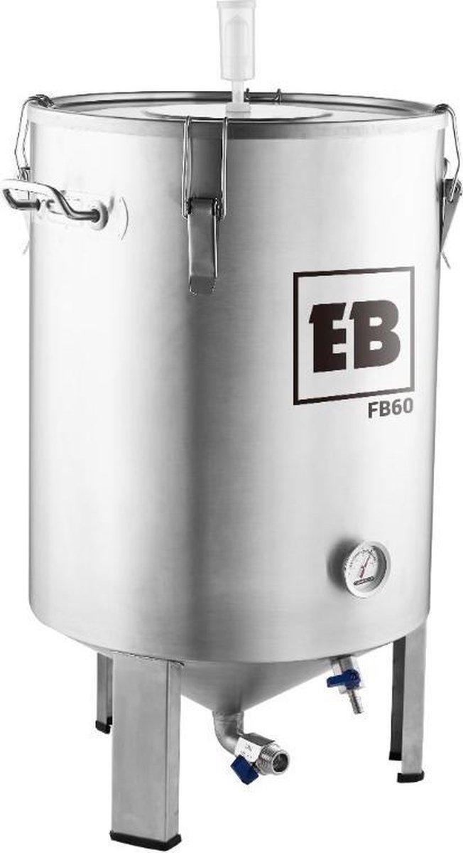 Brouwmeester - Cuve de fermentation 30L - fond conique - 2 robinets  empilables