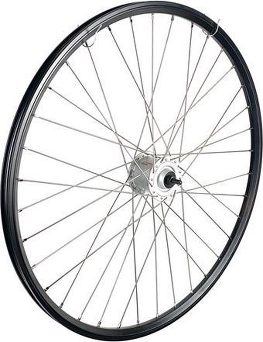 KGS VOORWIEL 28 INCH (622) VELG SPAAK ZWART NAAFDYNAMO UITVAL