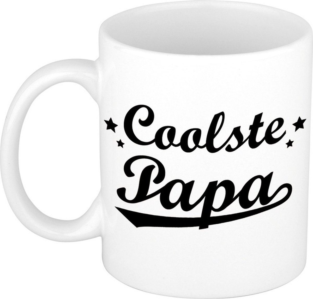 Coolste papa tekst cadeau mok / beker - Vaderdag - 300 ml