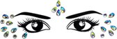 DW4Trading Gezichtsversiering - Gezichtsjuwelen - Tattoo Sticker - Face Jewels -  Festival - Decoratie Crystal 7