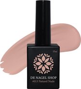 Nude gel nagellak - Naturel Nude 013  Gel nagellak  - 15ml - De Nagel Shop - Gelnagels Nagellak