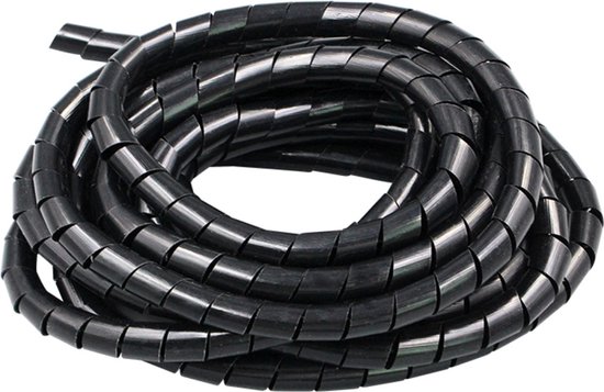 By Qubix Kabelgoot spiraalslang - kabelgeleider - 10 meter - diameter 6 mm
