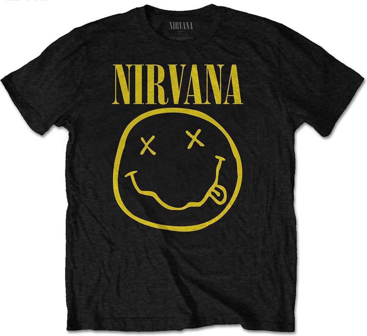 Nirvana kindershirt – Smiley logo maat 3-4 jaar