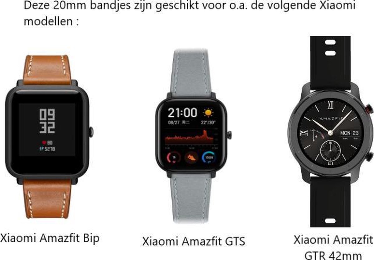 Geschikt voor Xiaomi Amazfit Bip sport band - lichtgroen - 42mm