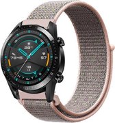 geschikt voor Huawei Watch GT nylon band - pink sand - 42mm