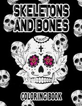 Skeletons and Bones Coloring Book
