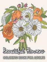 Beautiful Flowers Coloring Book For Adults