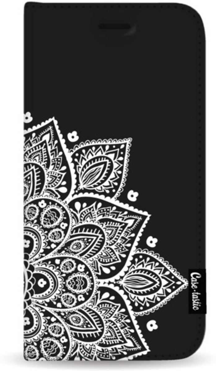 Casetastic Design Hoesje voor - Wallet Case - Floral Mandala White Print