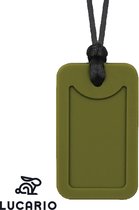 Bijtketting - Kauwketting | ID Tag | Army Tag - Groen | Ook geschikt voor volwassenen