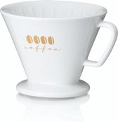 Koffiefilterhouder L, Porselein, Wit - Kela | Excelsa