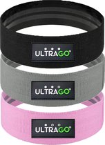 UltraGo® || Resistance Band - Weerstandsbanden Set Pink- Fitness Elastiek - Home workout Gewichten