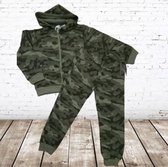 Camouflage pak groen - 98/104