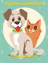 Puppies And Kittens Coloring Book