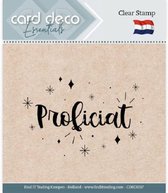 Card Deco Essentials - Clear Stamps - Proficiat