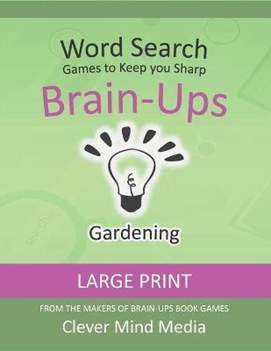 Brain-Ups Large Print Word Search - cover