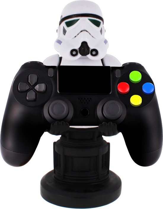 Cable Guy Remnant Stormtrooper (The Mandalorian) telefoon- en game controller houder met usb oplaadkabel