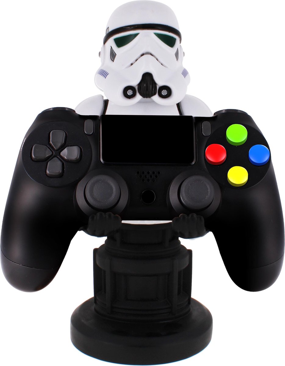 Cable Guy Remnant Stormtrooper (The Mandalorian) telefoon- en game controller houder met usb oplaadkabel