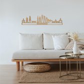 Skyline Shanghai Eikenhout 90 Cm Wanddecoratie Voor Aan De Muur Met Tekst City Shapes