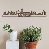Skyline Enkhuizen notenhout - 60cm- City Shapes wanddecoratie