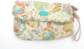 Oilily Summer Blossom clutch - caramel