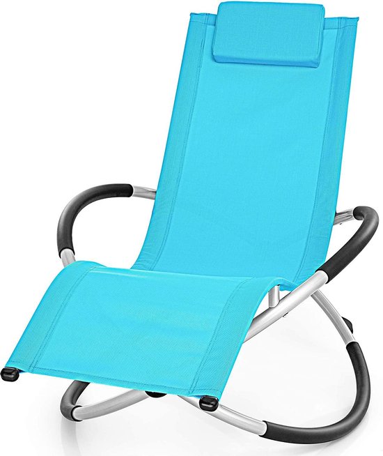 Chaise longue d'extérieur Sens Design - bain de soleil - pliable -  turquoise | bol