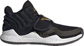 adidas Deep Threat Primeblue kinderen - Sportschoenen - zwart/goud - maat 39 1/3