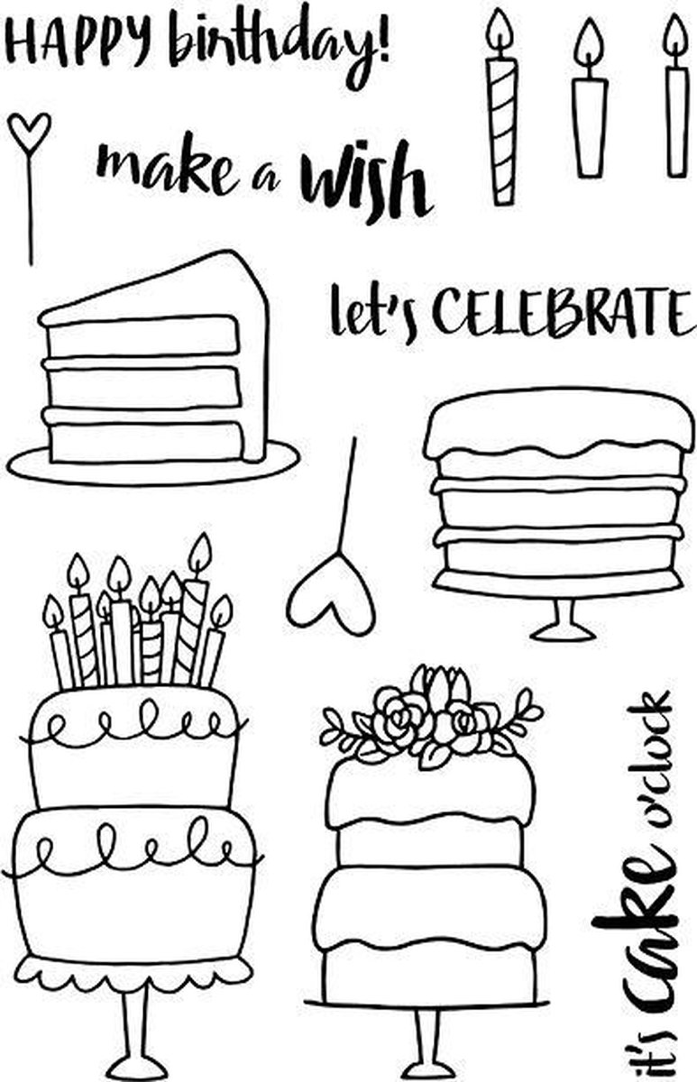 Cake! Clear Stamps (JD003) (DISCONTINUED)