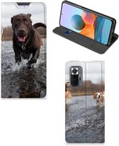 Standcase Hoesje Xiaomi Redmi Note 10 Pro Smart Cover Honden Labrador