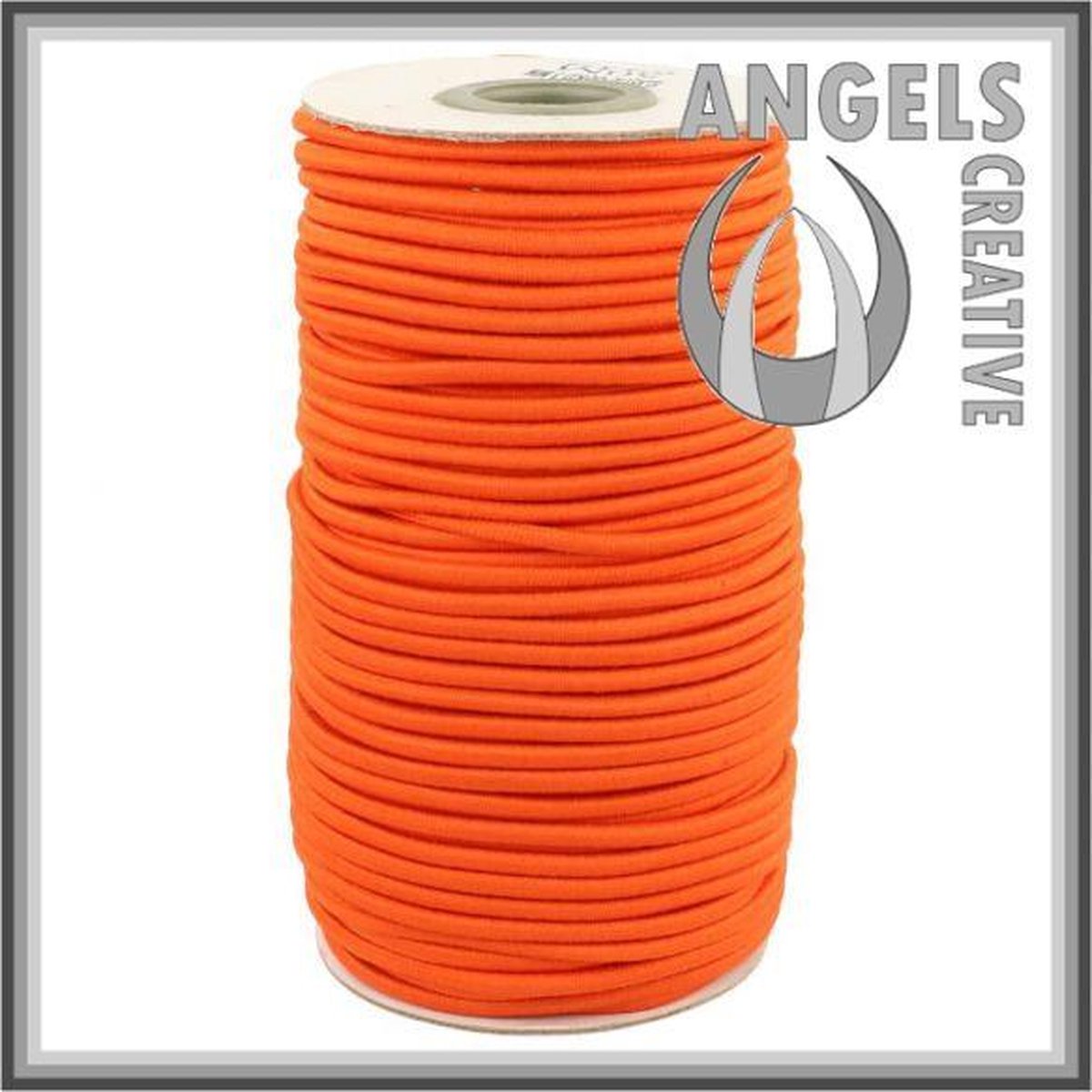 Koord elastiek 3 mm oranje, 100 cm | bol.com