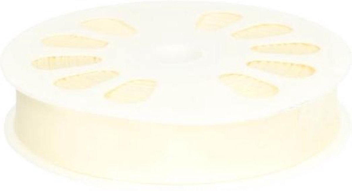 Oaki doki satijn biais band 20 mm, 2 meter, ecru