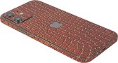 ScreenSafe Skin iPhone 12 Brown Caramel Snake met logo