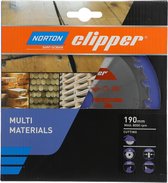 Norton Clipper Multi Matériaux - Lame de scie circulaire - 190mm - 20 dents - Pour Scies circulaires