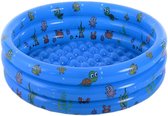Bol.com Kinderzwembad met Opblaasbare Bodem - Incl. Reparatieset - Peuter Kinder Speelzwembad - 100 cm - Blauw aanbieding