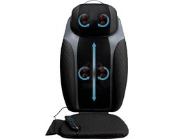 HoMedics Shiatsu 2 in 1 Massagekussen met Kalmerende Warmte - Rugmassage - Afneembare Draadloze Massagekussen - Met Afstandsbediening - MCS950HJ
