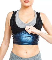 LM Sweat Body Shaper Workout shirt / Sauna shirt / afslank shirt 2XL/ 3XL - dames – zwart