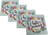 Servetten Extra Dik - "Hello Summer" - Soft touch - Multicolor - 20 Stuks - 38 cm x 38 cm