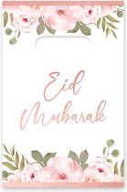 Ramadan decoratie: Eid mubarak snoepzakjes Rose Gold