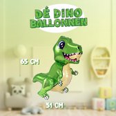 XXL 3D Dinosaurus Ballon met losse opblaasbare handen en voeten! | 65cm hoog | Blaas hem op en beweeg de handen en voeten | Eenvoudig staand neer te zetten of zwevend met helium